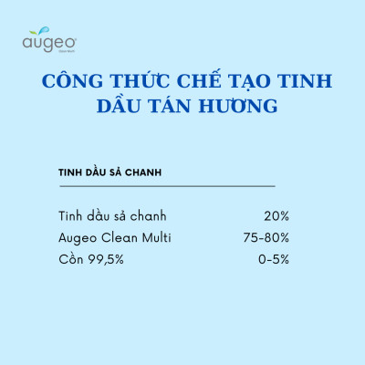 Dung Môi Khuếch Tán Tinh Dầu Augeo Clean Multi Dùng Để Sản Xuất Tinh Dầu Tán Hương, Tinh Dầu Treo, Tinh Dầu Xịt Phòng,Sáp Thơm, Nến Thơm, 1kg/Chai