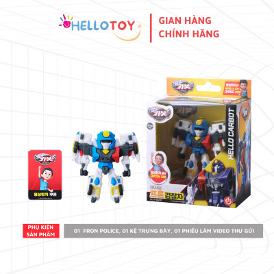 Đồ chơi Robot Little Fron Police Hello Carbot HC-F-002SD Nhựa PVC 120*72*130mm An toàn cho trẻ em Trên 37 tháng