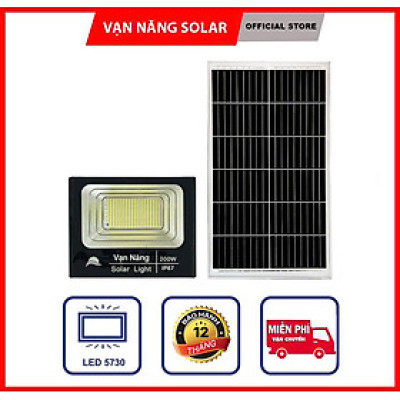 Đèn pha năng lượng mặt trời vạn năng solar 200w 