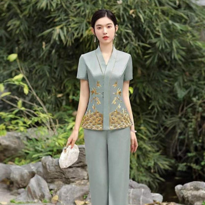 ĐỒ ĐI CHÙA THIẾT KỂ CAO CẤP SJ27 THÊU CHỈ CAO CẤP SIÊU ĐẸP