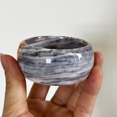 Vòng tay đá thật bản cao vân tím và đa sắc cho mệnh Thổ và Hỏa ( nhiều size)