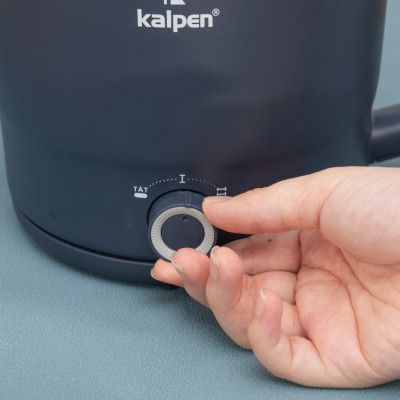 Ca lẩu điện mini Inox 304 đa năng Kalpen dung tích 1.8L kèm xửng hấp - Hàng chính hãng