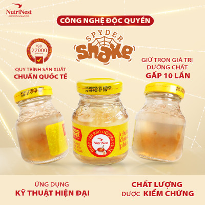 Hộp Quà 6 Hũ Yến Chưng Đường Phèn Nguyên Chất NutriNest Hữu Cơ Tự Nhiên 72g