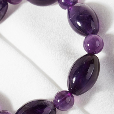 Vòng tay lu thống thạch anh tím Ngọc Quý Gemstone