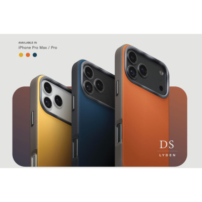 Ốp Lưng Cho iPhone 17 Series UNIQ LYDEN DS Da Vegan Cao Cấp 2 Tông Màu Viền Camera Bằng Nhôm Lót Microfiber Hỗ Trợ MagClick Hàng Chính Hãng