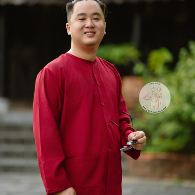 BIGSIZE Bộ áo bà nam truyền thống đỏ đô - Có bộ bà ba Bigsize- may sỉ bà ba toàn quốc - May bộ bà ba theo yêu cầu