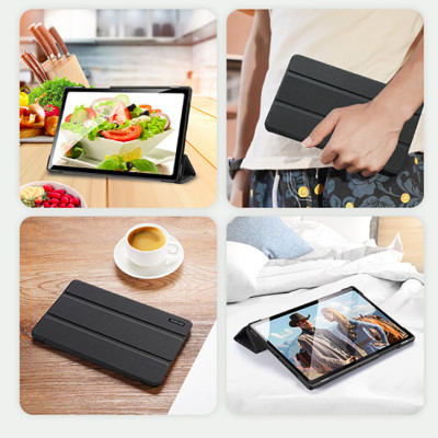 Bao da chống sốc cho Samsung Galaxy Tab A9 Plus 2023 thương hiệu DUX DUCIS Domo Series cao cấp - Hàng nhập khẩu.