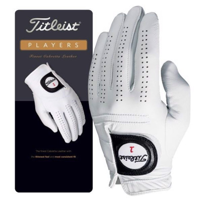 Găng tay golf nam 6629E - Găng tay golf Titleist – màu trắng sử dụng chất liệu da tổng hợp thế hệ mới có khả năng kháng