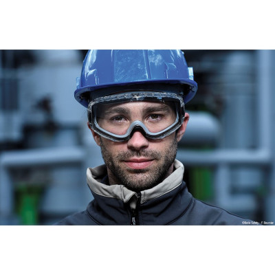 Kính BOLLE 1650401 Vapour Safety Goggle (tròng kính trong suốt bảo vệ chống văng bắn dịch lỏng, hóa chất)