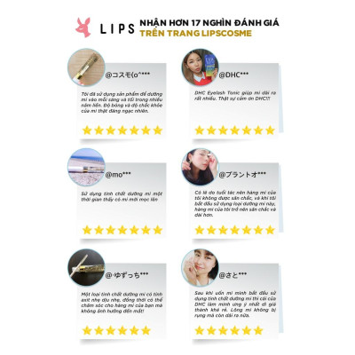 Tinh Chất Dưỡng Mi Dài Dày Khỏe DHC Eyelash Tonic Mi Dài, Dày, Cong Vút Chỉ Sau 4 Tuần 6.5ml
