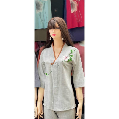 ĐỒ LAM ĐI CHÙA PHÁP PHỤC PHẬT GIÁO Vải Nhập