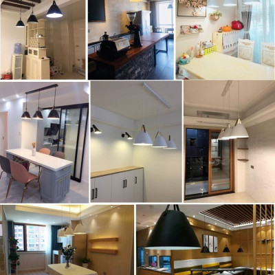 Bộ 3 đèn thả 3 màu trang trí bàn ăn, phòng khách TRUNDER cao cấp kèm bóng LED chuyên dụng