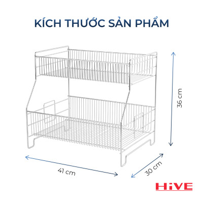 Giá úp chén bát HiVE SB 2 tầng