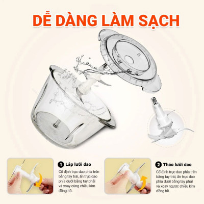 Máy xay thịt đa năng chuyên nghiệp OSAKA MC-201 - 2lít - 2 tốc độ - Hàng chính hãng