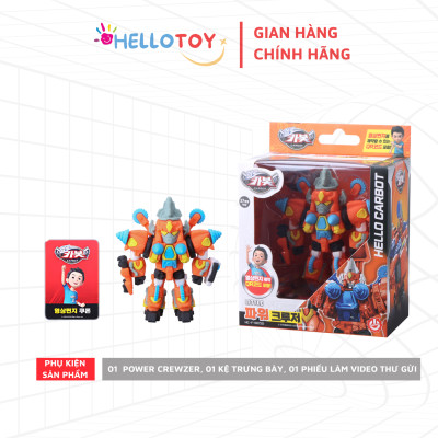Đồ chơi Robot Little Power Crewzer - Hello Carbot HC-F-007SD cho trẻ em trên 37 tháng tuổi chất liệu nhựa PVC an toàn