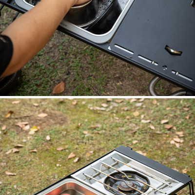 Chậu rửa inox dùng cho bàn IGT Campingmoon CK-26