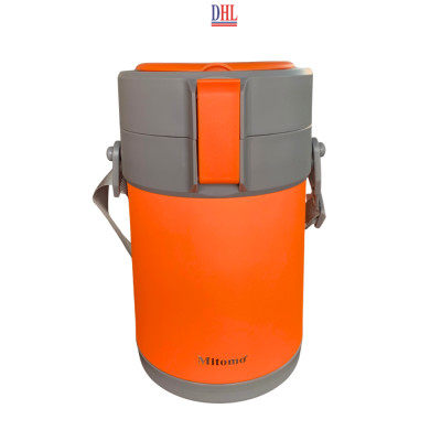 Lồng cơm giữ nhiệt, hộp cơm văn phòng Mitomo LCH-7086, cặp lồng chia 3 ngăn chất liệu inox 304 hàng chính hãng