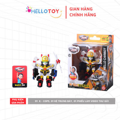 Đồ chơi Robot Little K-cops Hello Carbot HC-F-003SD - Chất liệu nhựa PVC - Kích thước 120*72*130mm - Tuổi sử dụng trên 37 tháng - Không dùng pin 