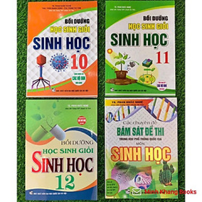 Sách - Combo Bồi Dưỡng Học Sinh Giỏi Sinh Học 10 - 11 - 12 +Các Chuyên Đề Bám Sát Đề Thi THPT Quốc Gia Môn Sinh Học (HA)