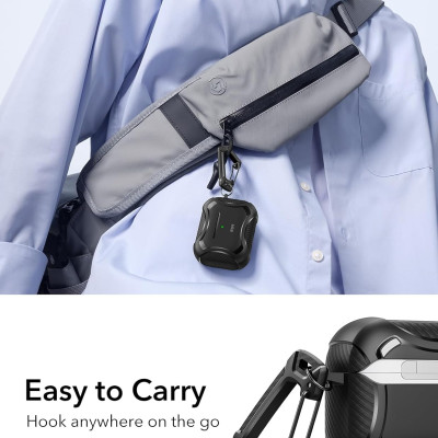 Bao Case cho Airpods Pro 3 (2025) ESR Cyber Tough Magentic Case - Hàng chính hãng