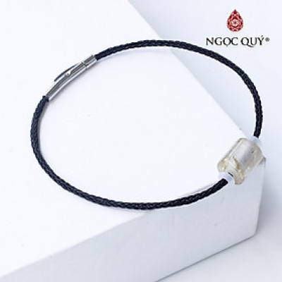 Vòng dây thép đá thạch anh tóc vàng mệnh thủy, kim - Ngọc Quý Gemstones