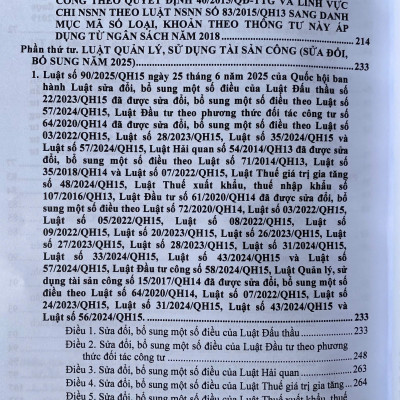 Luật Ngân Sách Nhà Nước; Hệ Thống Mục Lục Ngân Sách Nhà Nước