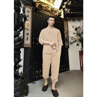 ĐỒ LAM ĐI CHÙA Đồ Lam Đi Chùa Set Đồ Nam Cao Cấp S11