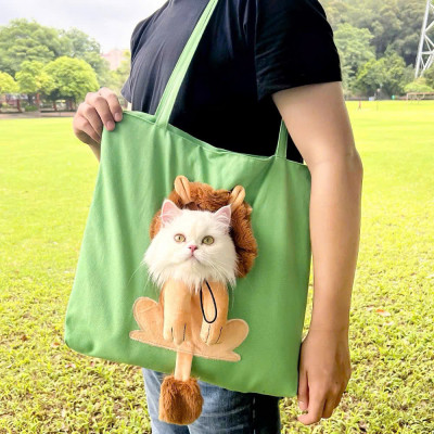 TÚI VẬN CHUYỂN HÌNH SƯ TỬ CHO THÚ CƯNG CHÓ MÈO ĐI DẠO