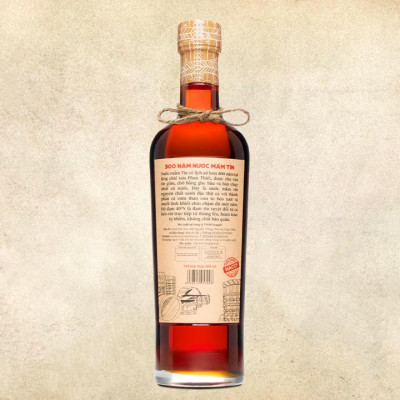 Đặc Sản Bình Thuận  - Cặp 2 Chai Nước Mắm Tĩn Cá Cơm Than Nhãn Đỏ 40N (500Ml/Chai) - Ocop 4 Sao