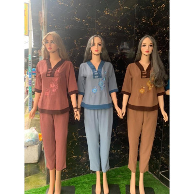 ĐỒ LAM ĐI CHÙA #Mã Freeship Xtra# Cổ Chữ Y Vải Đũi