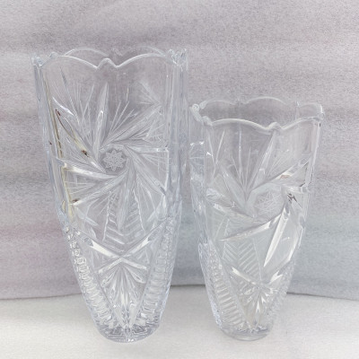 COMBO hai  binh cắm hoa thủy tinh 25cm và 30cm cao cấp - ANTH501