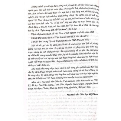 Sách - Combo Đại Cương Lịch Sử Việt Nam Tập 1 + Tập 2 - NXB Giáo Dục - HV