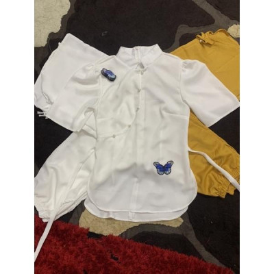 ĐỒ LAM ĐI CHÙA Set Bộ Lam đi chùa Vải Lụa Cao Cấp thêu bướm cực đẹp