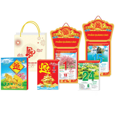 Lịch Bloc Cực Đại 2026 - Việt Nam Quê Hương Tôi - Thành Công - Đại Việt Á DVA05 - Chữ Phúc