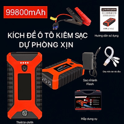 Kích Đề Nổ Ô Tô Siêu Mạnh Nhật Bản Có Đèn Pin – Hỗ Trợ Sạc Điện Thoại, Thiết Bị Cứu Hộ Không Thể Thiếu