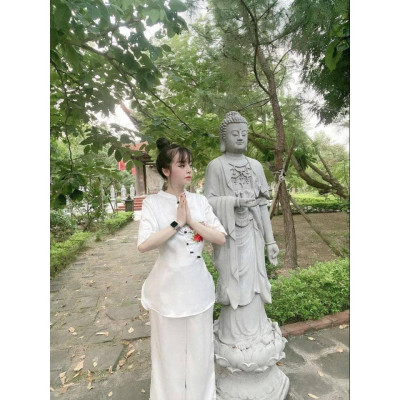 ĐỒ LAM ĐI CHÙA  Tàu Phi Lụa