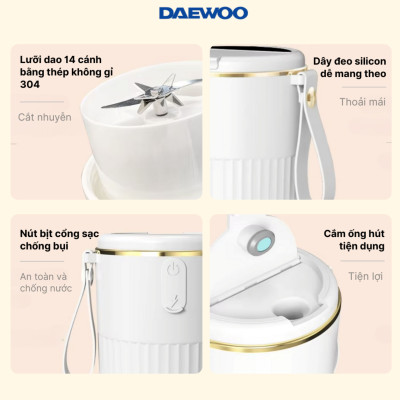 Ly Xay Cầm Tay DAEWOO DWBL-3424 (340ml) Hàng Chính Hãng