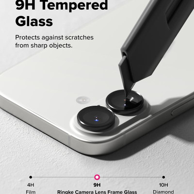 [Combo 2] Dán camera cho iPhone 17 Pro Max / 17 Pro / 17 / Air RINGKE Lens Frame Glass - Hàng Chính Hãng