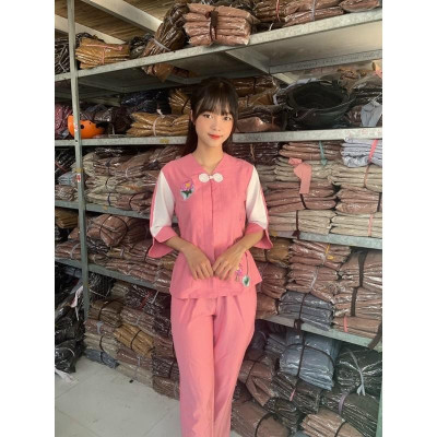 Đồ Lam Đi Chùa - Mẫu Tay Phối Tơ