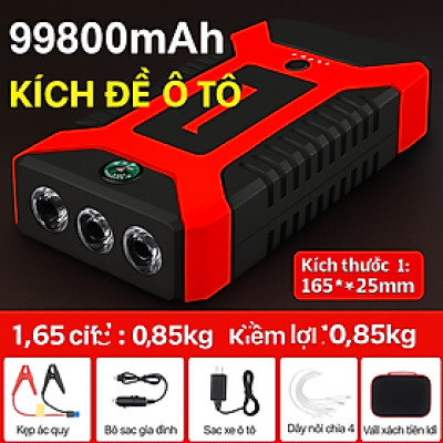 Bộ Kích Đề Ô Tô Loại Xịn – Có Đèn Pijn Siêu Sáng, Sạc Dự Phòng Dung Lượng Lớn, Tiện Mọi Lúc, đèn trang trí, đồng hồ