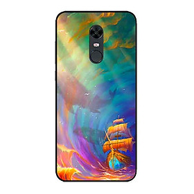 Ốp Lưng in cho Xiaomi Redmi 5 Plus Mẫu Thuyền Đáy Biển - Hàng Chính Hãng