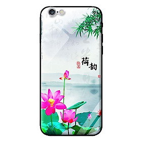 Ốp kính cường lực cho iPhone 6s Sen Hồng - Hàng chính hãng