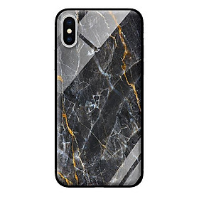Ốp kính cường lực cho iPhone XS Đá Đen - Hàng chính hãng
