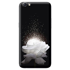 Ốp lưng cho Oppo A83 hoa trắng 1 - Hàng chính hãng