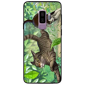 Ốp lưng in cho Samsung S9 Plus Mẫu Bắt Mèo