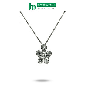 Dây Chuyền Hồ Điệp Đính Đá Nhân Tạo Cao Cấp Sáng Bền Đẹp Chính Hãng Bạc Hiểu Minh DMD504
