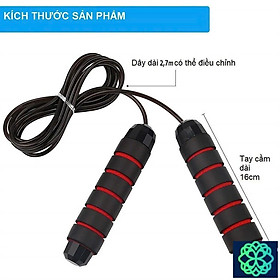 Combo 2 Dây Nhảy Lõi Thép Thể Lực Tập Thể Dục, Thể Thao, MUAY BOXING KICKBOXING 2,7m Siêu Bền Chỉnh Được Độ Dài