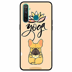 Ốp lưng in cho Realme 5, Realme 5s, Realme 5i Mẫu Cún Yoga