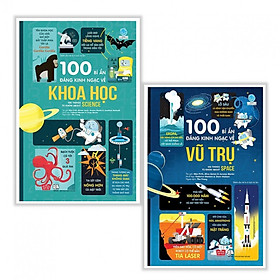 Combo Sách Thiếu Nhi Bổ Ích: 100 Bí Ẩn Đáng Kinh Ngạc Về Vũ Trụ (USBORNE - 100 Things To Know About Space) + 100 Bí Ẩn Đáng Kinh Ngạc Về Khoa Học (USBORNE - 100 Things To Know About Science) + Tặng kèm Bookmark 