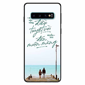 Ốp lưng in cho Samsung S10 Plus Mẫu Điều Tuyệt Vời